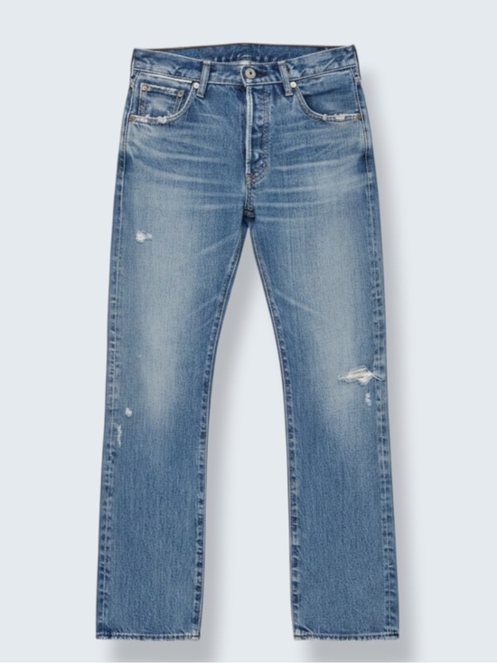 Moussy Denim - Moussy Vintage Loews Wide Leg Straight Jeans Size 32 Distressed